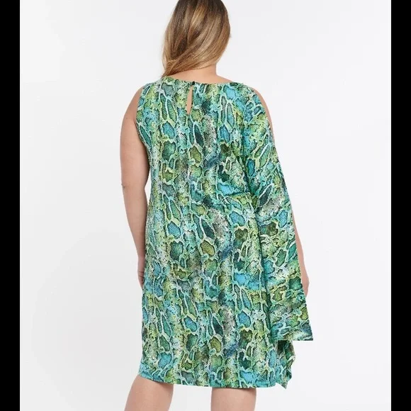 Coldesina python print dress  - 2X - Picture 2 of 8